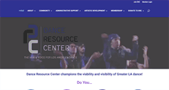 Desktop Screenshot of danceresourcecenter.org